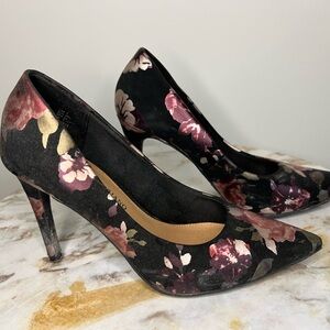 Christian Siriano floral heels size 7